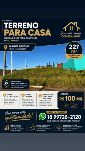 ? TERRENO À VENDA - PARQUE ROSEDAS! ?