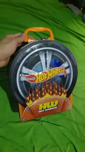 Maleta Hot wheels porta carrinho Roda metálico 