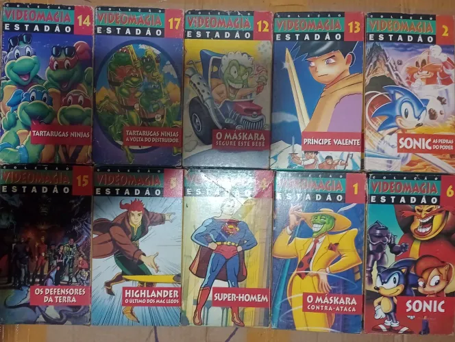 Lote fitas VHS desenhos