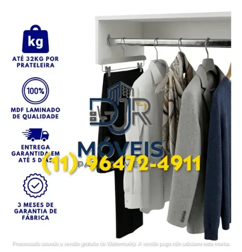 CABIDEIRO DE PAREDE ARARA - NOVO - ENTREGA RÁPIDA