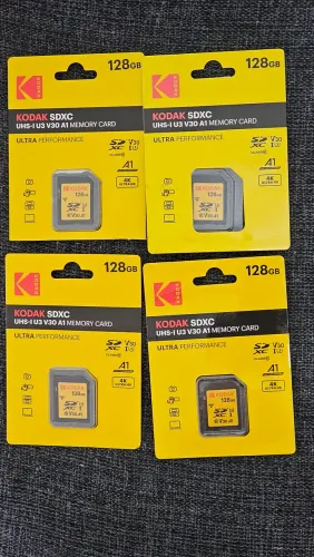 4 cartões kodak 128gb