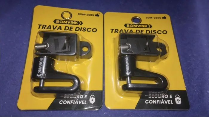 Kit 2 Trava Disco de Moto