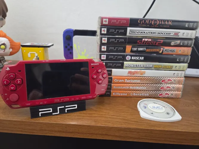 Psp Edição God Of War Com Jogos