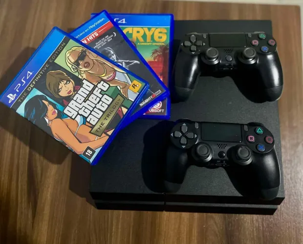 Ps4 500gb 3 jogos 