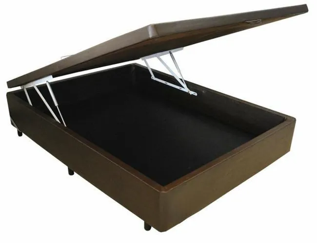 Cama Box baú casal sued genki kenko