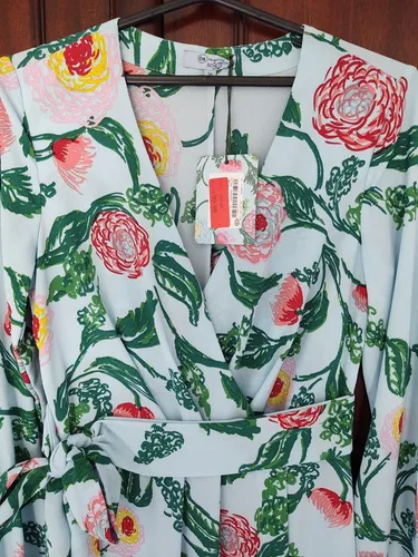 Vestido C&A longo, tecido, novo, com etiqueta.