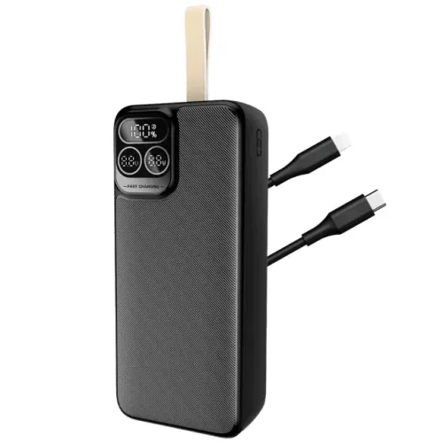 Carregador Power Bank Com Luz Led Carga Super Rápida PD 22.5w 30.000mah