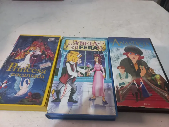 3 fitas vhs antigas