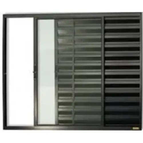 veneziana 3 folhas aluminio preto