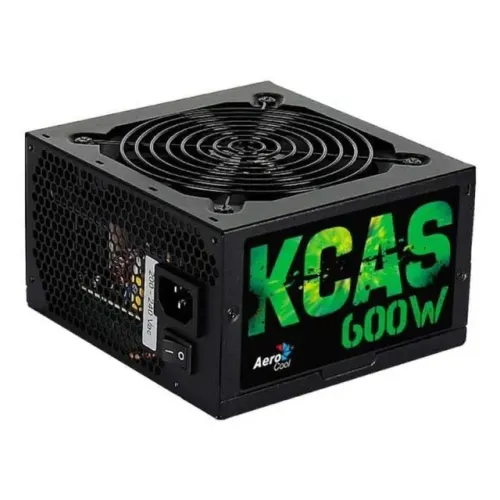 Fonte Gamer Atx Kcas 600W 80 Plus Bronze Pfc Ativo Aerocool -Loja Coimbra -Instalamos