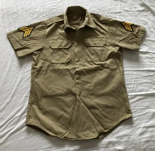 Camisa Khaki Verão - Original - Guerra do Vietnam