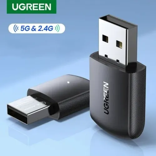 Adaptador Wi-fi Dual band 5ghz / 2.4 ghz 650mbps Original Ugreen