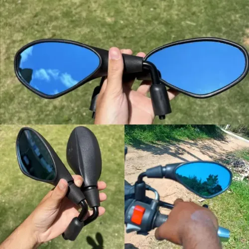 Retrovisor BMW Rebaixado Honda lente Azul