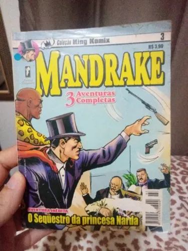Gibi Mandrake n 3 coleção king komix opera graphica