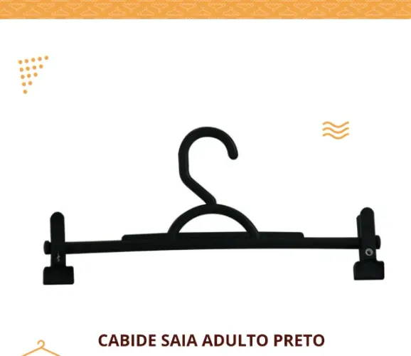 Cabide Saia Plastico R$22,90 duzia