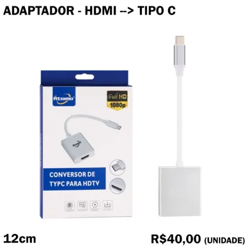 Adaptador HDMI para Tipo C