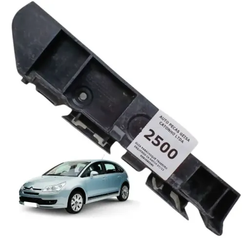 Guia Parachoque Traseiro Esquerdo C4 Hatch 2007 2013     etq2500