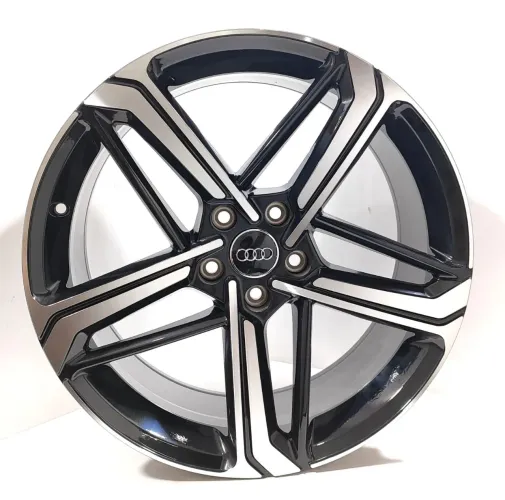 Rodas aro 19 Audi Rs Preta com diamantado 5x112 novas