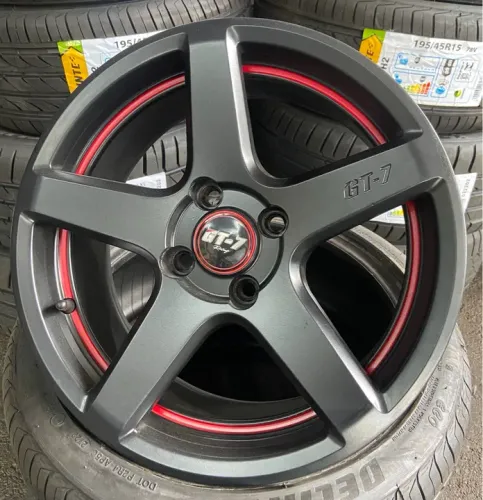 Rodas Aro 15 GT-7 tala 6 furacão 4x100