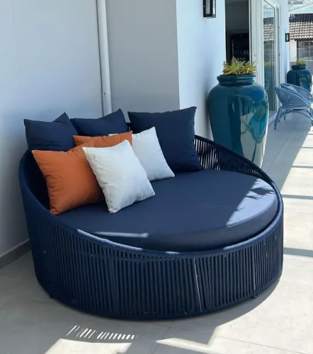CHAISE DE CORDA NÁUTICA - TECIDO IMPERMEÁVEL