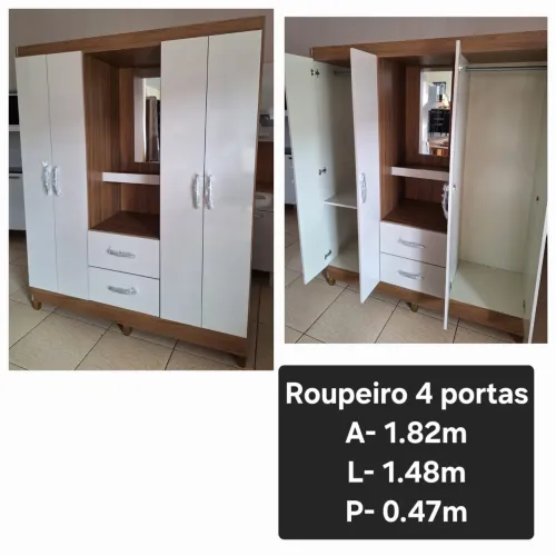 Guarda roupa novo entrega grátis 780 entrega a combinar 