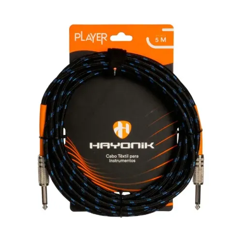 Cabo P/ Instrumento Hayonik P10/P10 Textil Player 5 Metros - CB0520