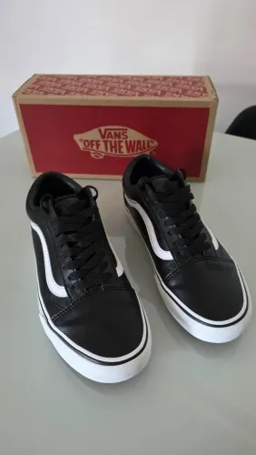 Tênis Vans Old Skool Classic Tumble Black/True White