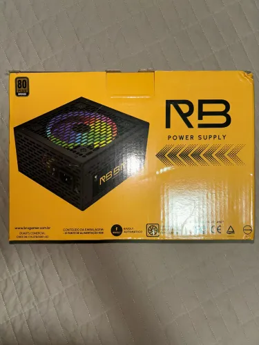 Fonte BRX gamer 750w rgb selo 80 plus