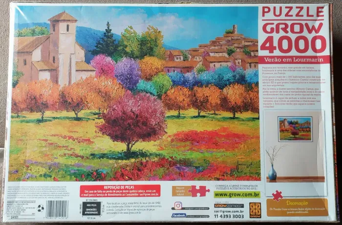 Puzzle Grow 4000 peças - Verão em Lourmarin