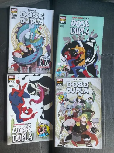 HQ Dose Dupla THor & Loki / Homen-Aranha & Venom Panini Vol. 1 a 4