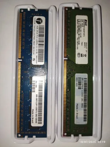 Memória RAM 4GB (1600Mhz) e 2GB (1600Mhz) DDR3 para PC