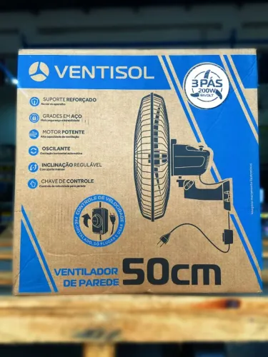 Ventilador de Parede 50Cm Bivolt Novos New Ventisol 