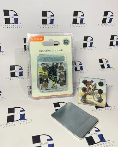 Suporte para celular modelo 6 imãs para retrovisor de moto