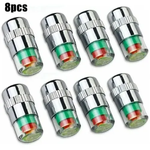 8pcs birro válvula tampas com sensor para pneus moto carro bicicleta