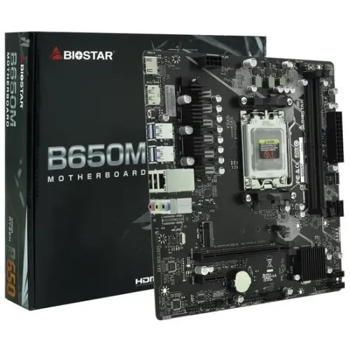 PLACA MAE BIOSTAR B650M AM5 NOVA COM NOTA FISCAL!
