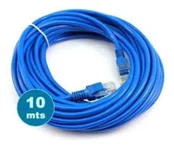 Cabo De Rede Internet Lan Rj45 Cat5 Montado 10 Metros 