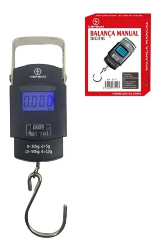 Balança Manual Digital 100g Até 50kg - Kapbom Ka-b111