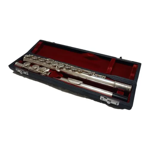 Flauta Transversal Pearl PF-521 Japão Porta lábios prata maciça + estojo