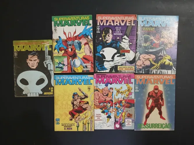 Lote Gibis Superaventuras Marvel anos 80