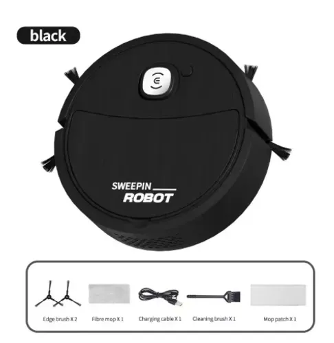 Robo Limpador 3 em 1 - Varre, Suga e Esfrega, Sweeping Robot