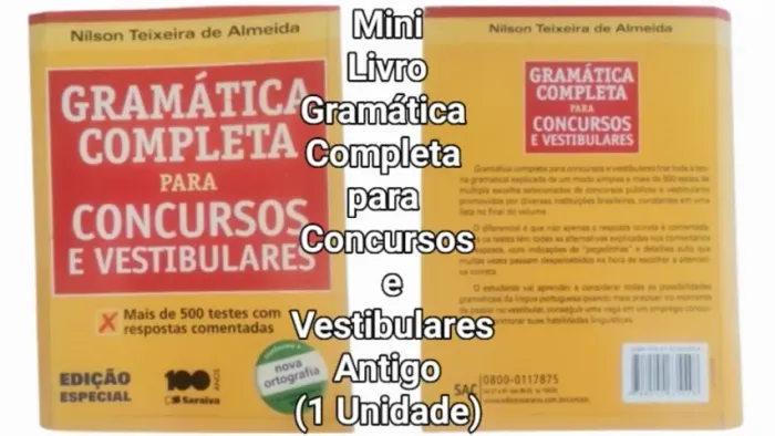 Mini Livro de Gramática Completa para Concurs. e Vestib. Antigo