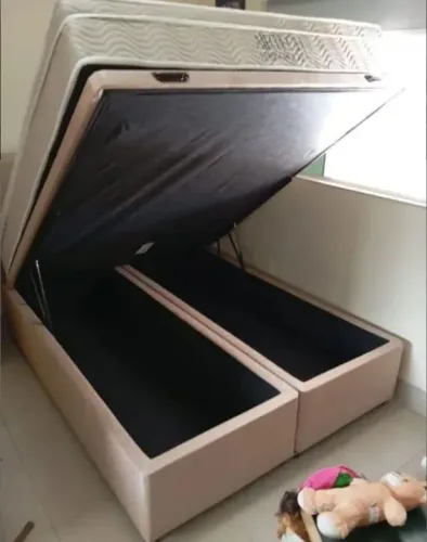 Cama Box com Baú - Queen Ortobom com brinde 