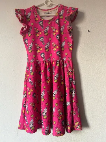 Vestido infantil Lol - tamanho 12 anos