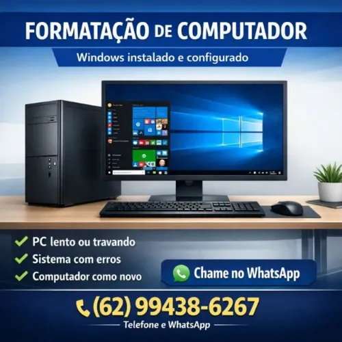 Formatação de Notebooks e Computadores