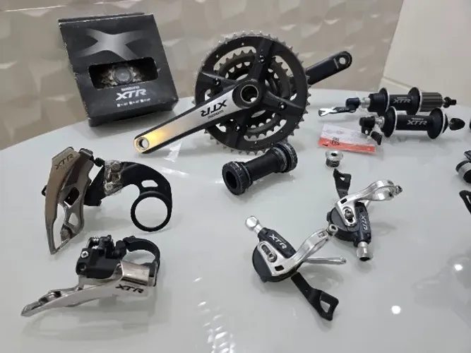 Grupo bike shimano XTR M970 - 3x9 velocidades (impecavel e itens novos)