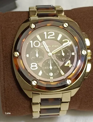 Relógio Michael Kors Feminino Dourado Original novo