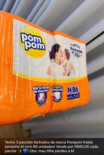 Fralda Pompom M