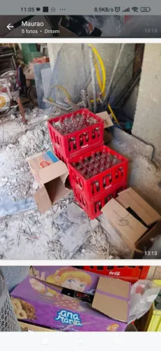 12 cxs Coca-Cola KS.10 cxs AmBev 600,Brahma e Antarctica,+ 250 garrafas