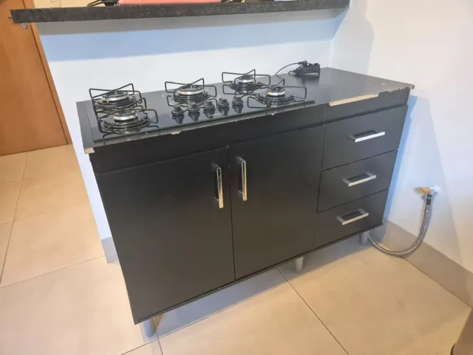 Armário para cooktop 5 bocas