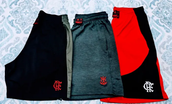 Kit três shorts do Flamengo 